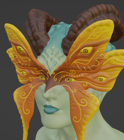 Fantasy Butterfly Head